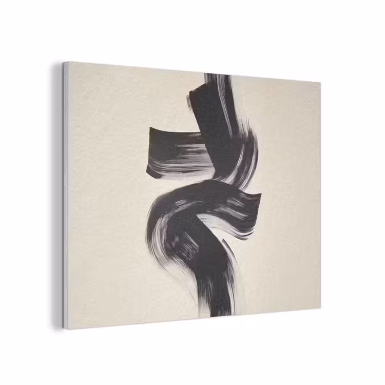Strepen - Zwart - Abstract PET vilt klein -3d