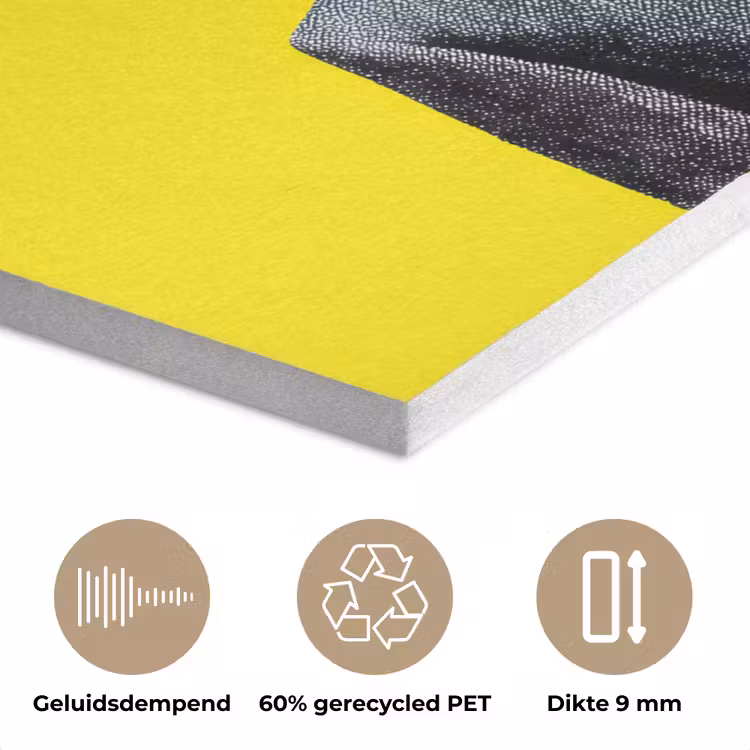 Pak - Hand - Geel PET vilt klein -closeup_NL