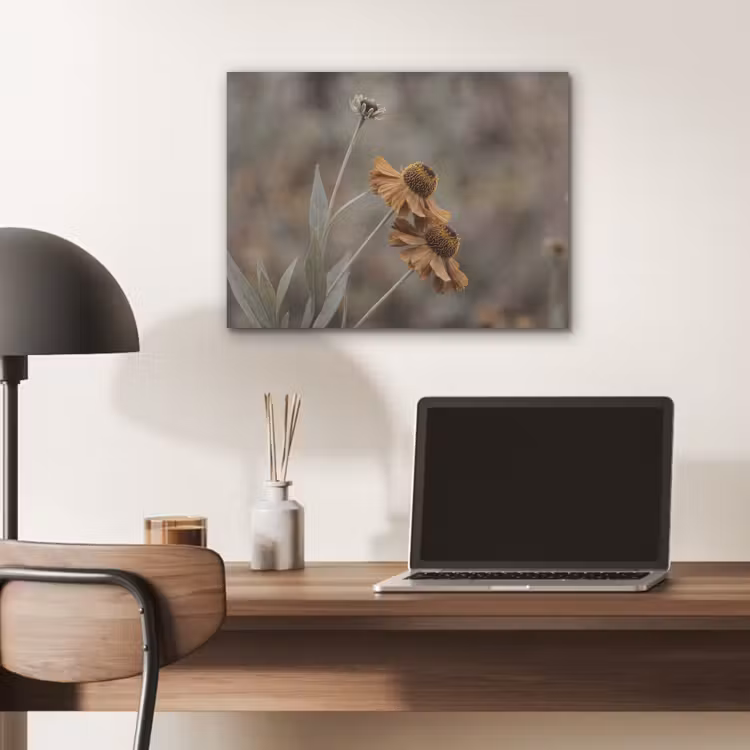 Zonnehoed - Droogbloemen - Geel - Warm PET vilt klein -sfeer5