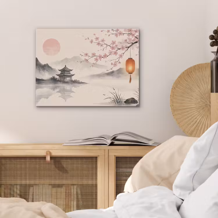 Zon - Japans - Traditioneel PET vilt klein -sfeer3