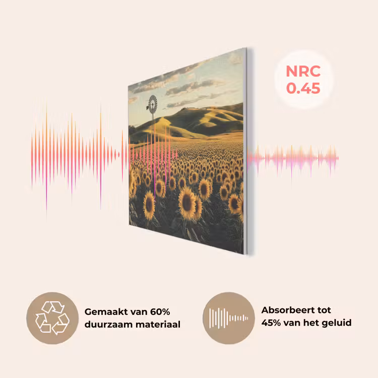 Zonnebloem - Veld - Windmolen PET vilt klein -USP_NL