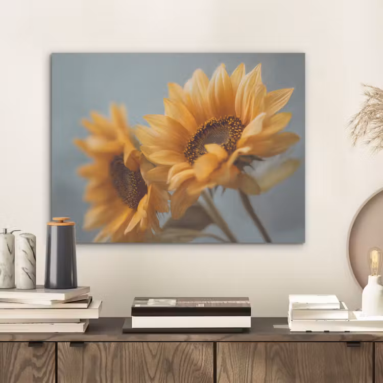 Zonnebloemen - Geel - Wazig PET vilt klein -sfeer1