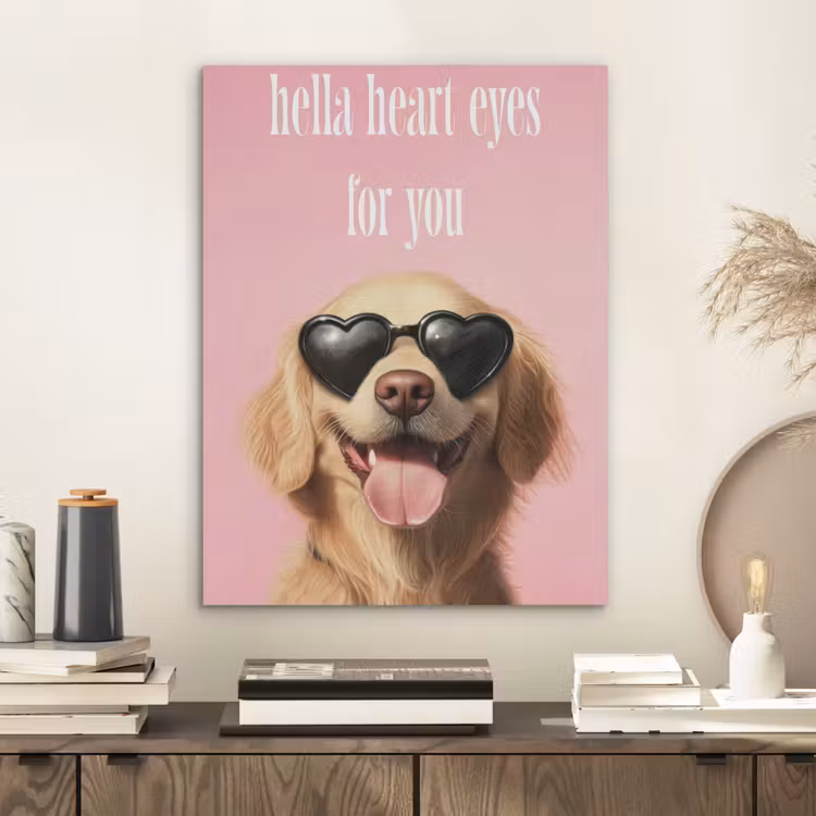 Zonnebril - Hartjes - Hond - Valentijn PET vilt klein -sfeer1