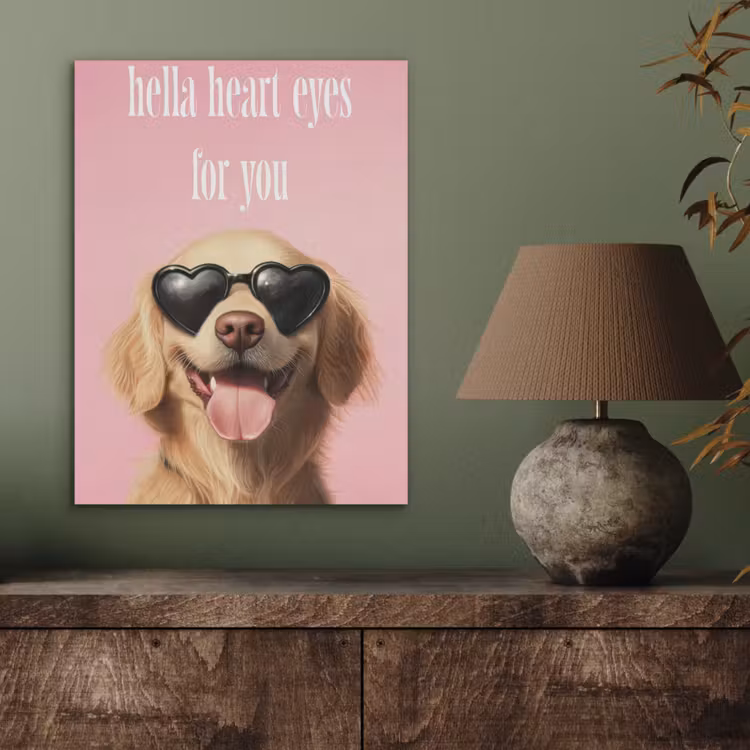 Zonnebril - Hartjes - Hond - Valentijn PET vilt klein -sfeer2