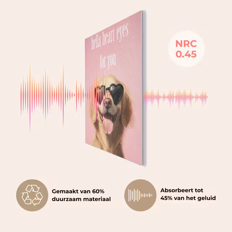 Zonnebril - Hartjes - Hond - Valentijn PET vilt klein -USP_NL