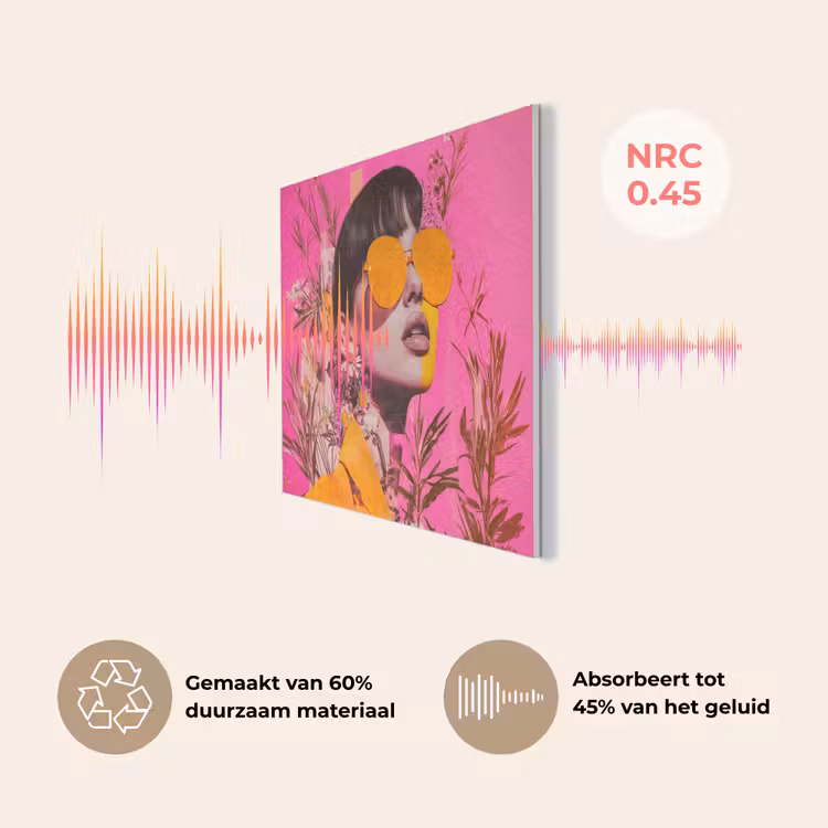 Zonnebril - Oranje - Vrouw - Planten PET vilt klein -USP_NL