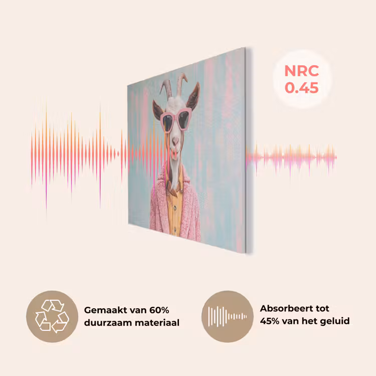 Zonnebril - Roze - Geit - Horen PET vilt klein -USP_NL