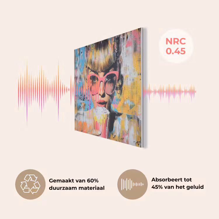 Zonnebril - Vrouw - Kleurrijk - Verfspetters PET vilt klein -USP_NL