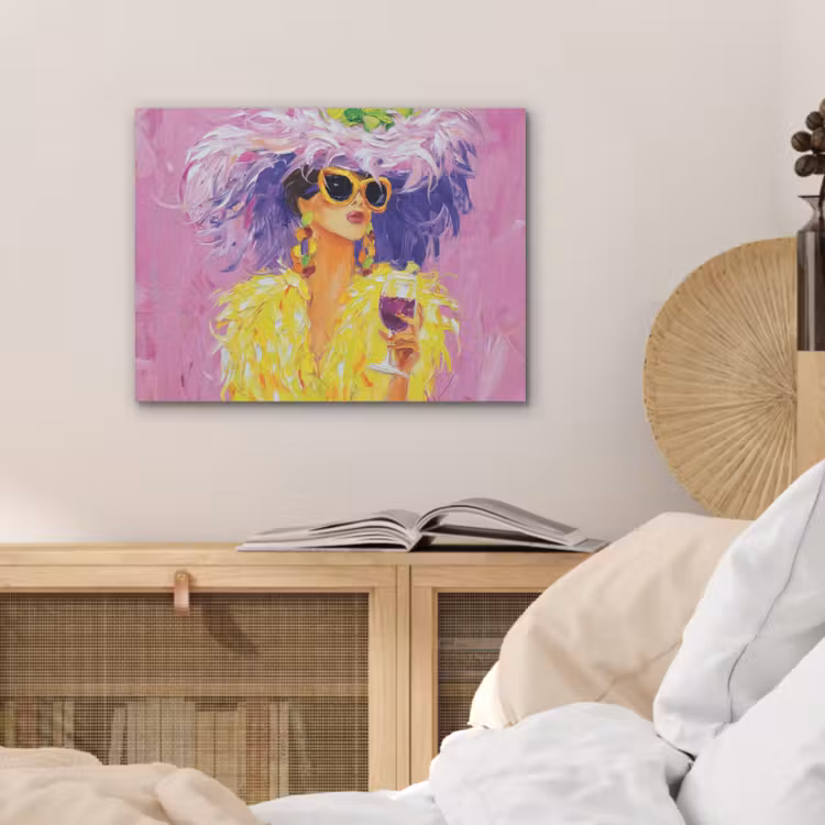 Zonnebril - Vrouw - Jas - Veren PET vilt klein -sfeer3