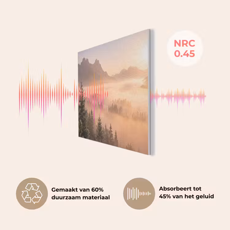 Zonlicht - Mist - Bergen - Bomen PET vilt klein -USP_NL