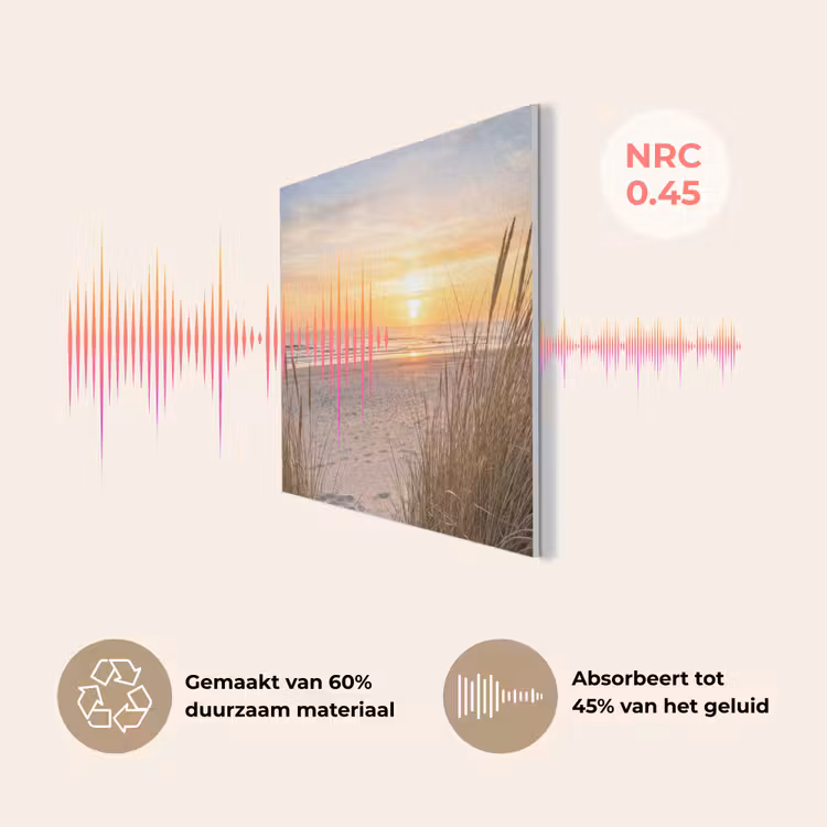 Zonsondergang - Duinen - Zee PET vilt klein -USP_NL