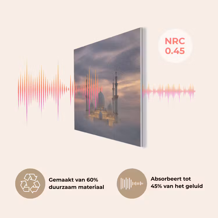 Zonsondergang - Moskee - Wolken PET vilt klein -USP_NL