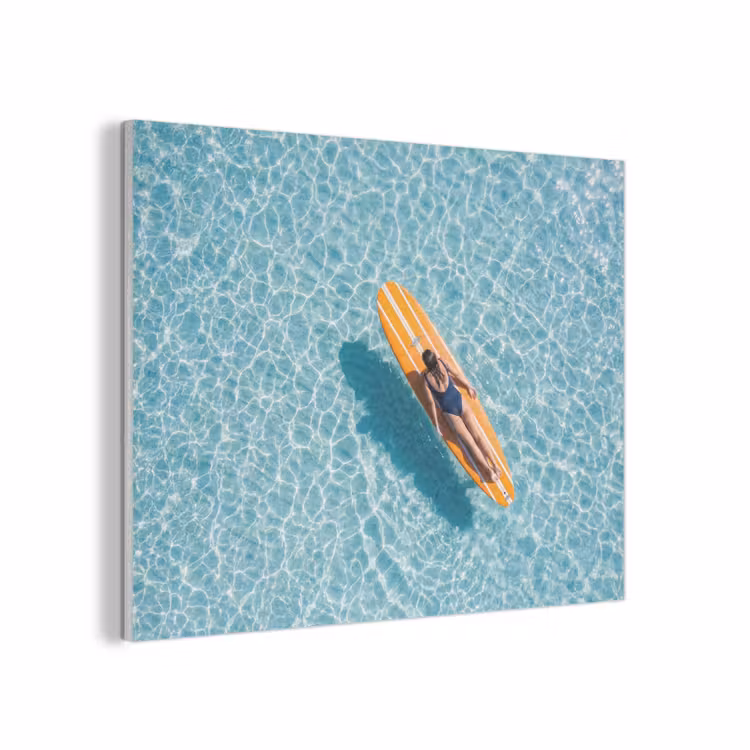 Surfboard - Water - Badpak - Oranje PET vilt klein -3d