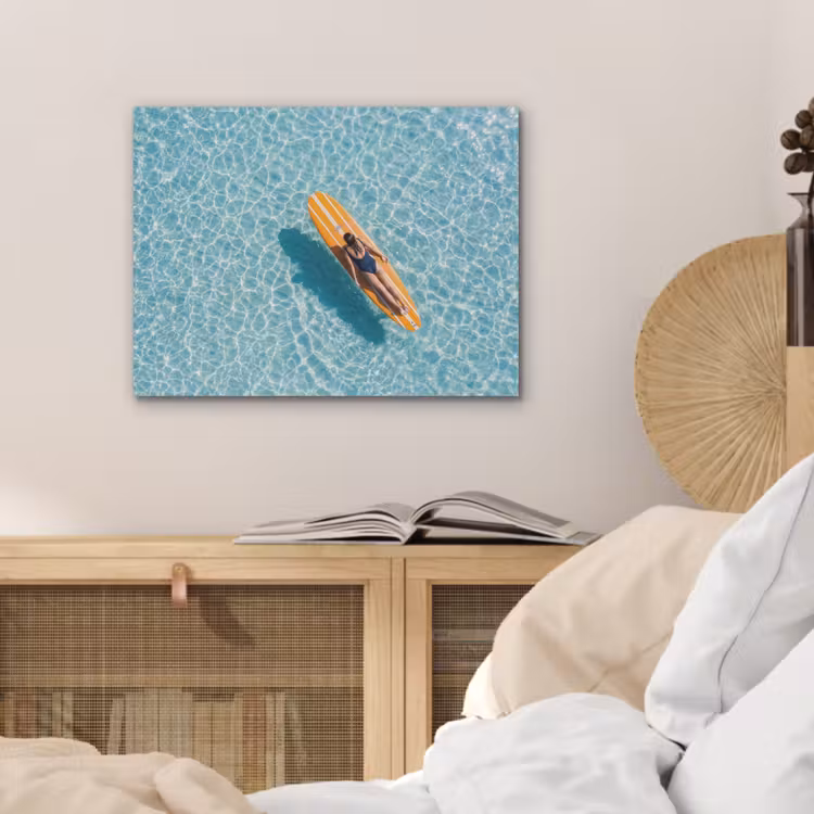 Surfboard - Water - Badpak - Oranje PET vilt klein -sfeer3