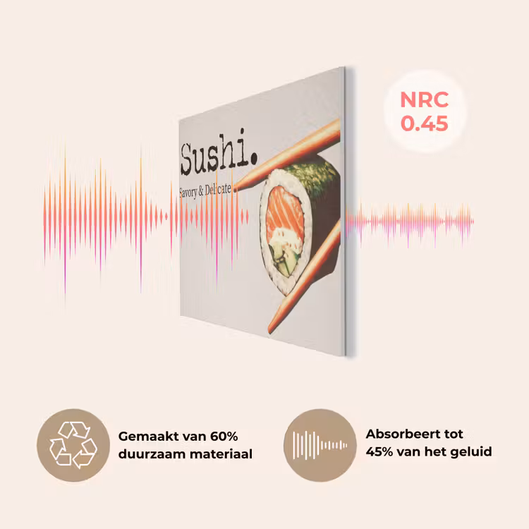 Sushi - Zalm - Rijst - Japans PET vilt klein -USP_NL