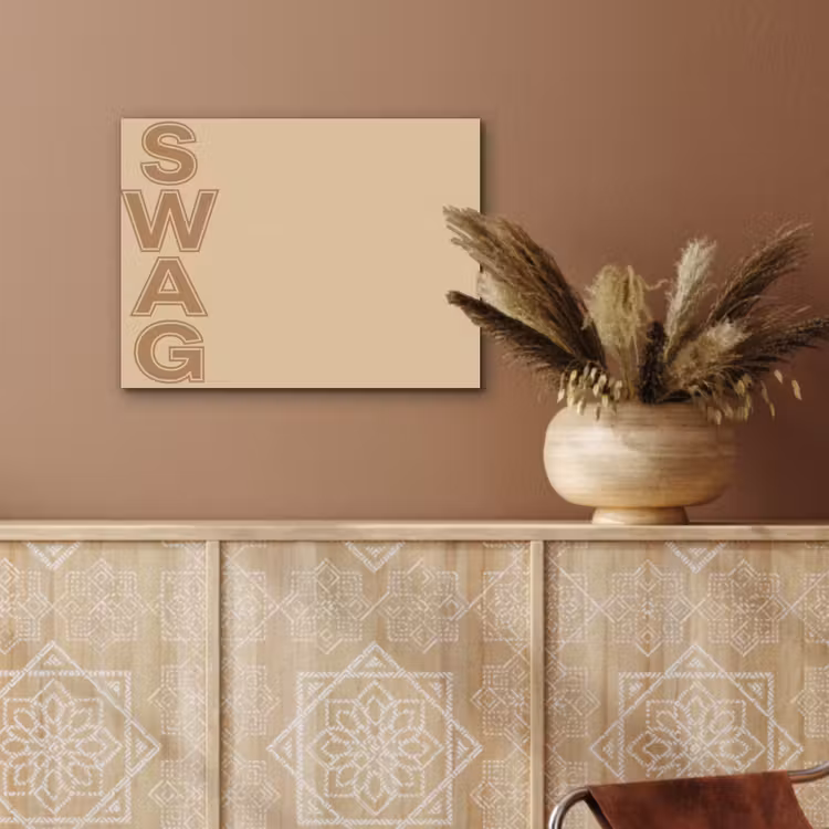 Swag - Bruin - Beige PET vilt klein -sfeer4
