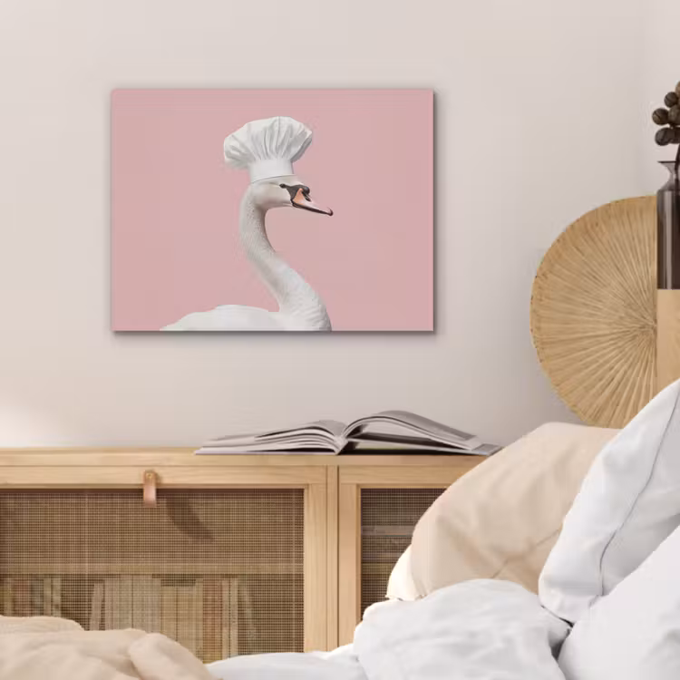Zwaan - Koksmuts - Mooi - Klassiek PET vilt klein -sfeer3