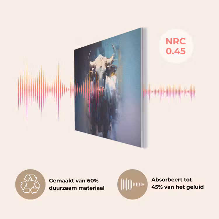Stier - Zwart - Abstract - Horens PET vilt klein -USP_NL