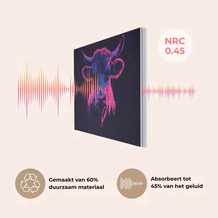 Stier - Neon - Zwart - Kleur PET vilt klein -USP_NL