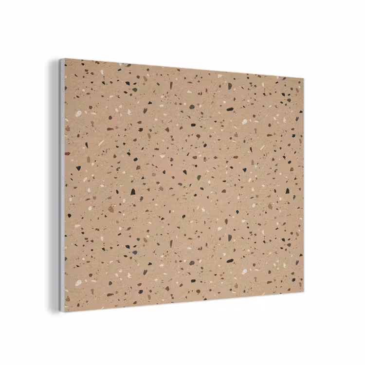 Terrazzo - Patroon - Beige PET vilt klein 837 -3d