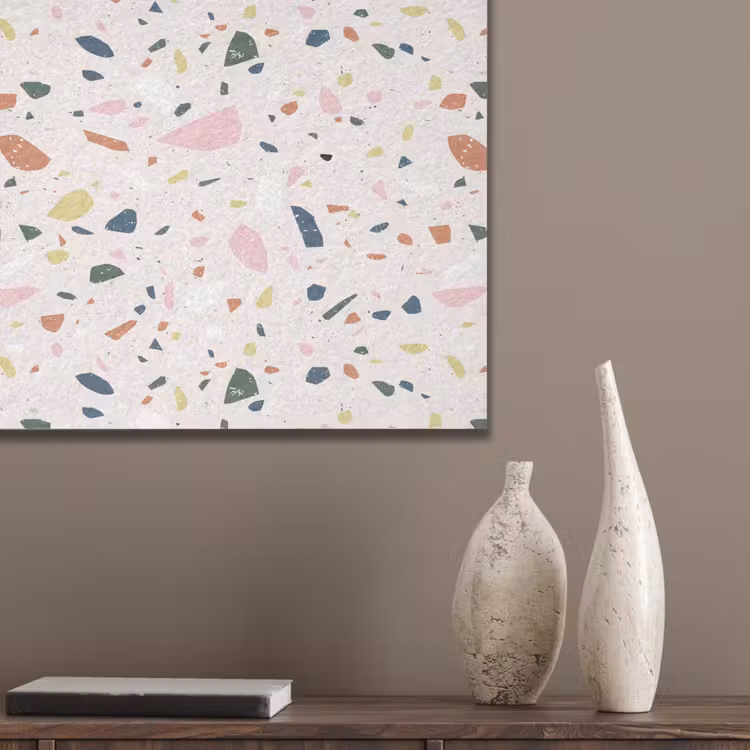 Terrazzo - Patroon - Kleurrijk PET vilt klein 837 -sfeer6_closeup