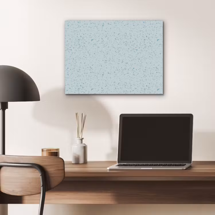 Terrazzo - Patroon - Kleurrijk - Baby Blauw PET vilt klein 837 -sfeer5