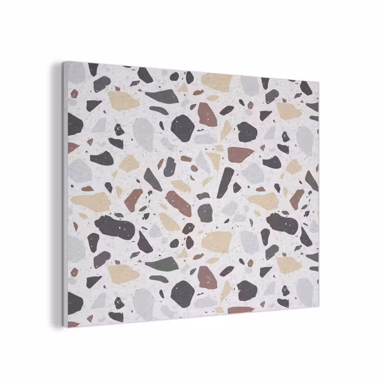 Terrazzo - Patroon - Kleurrijk - Klei PET vilt klein 837 -3d
