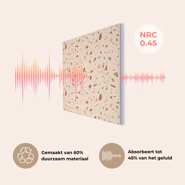 Terrazzo - Patroon - Kleurrijk - Steen PET vilt klein 837 -USP_NL