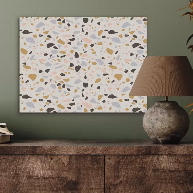 Terrazzo - Patroon - Neutraal - Zacht - Multi PET vilt klein 837 -sfeer2