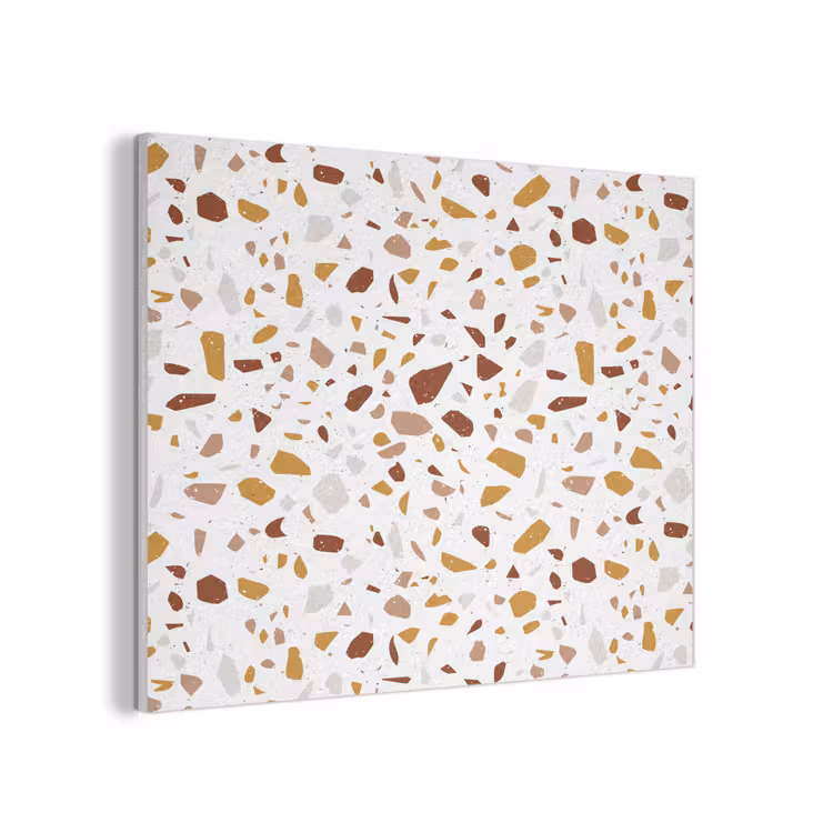 Terrazzo - Patroon - Wit - Urban PET vilt klein 837 -3d