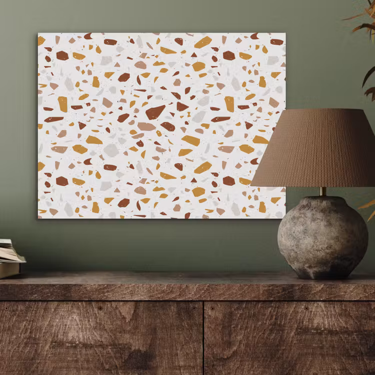 Terrazzo - Patroon - Wit - Urban PET vilt klein 837 -sfeer2