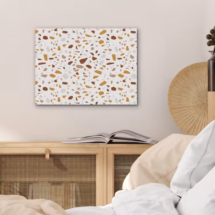 Terrazzo - Patroon - Wit - Urban PET vilt klein 837 -sfeer3