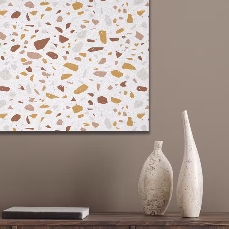 Terrazzo - Patroon - Wit - Urban PET vilt klein 837 -sfeer6_closeup