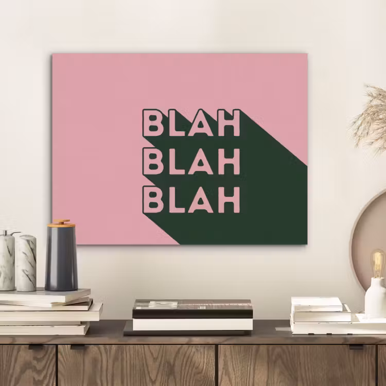 Tekst - Grafisch - Groen - Schaduw PET vilt klein -sfeer1