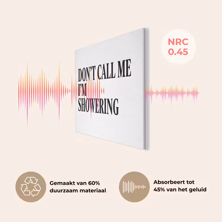 Tekst - Modern - Zwart - Wit PET vilt klein -USP_NL