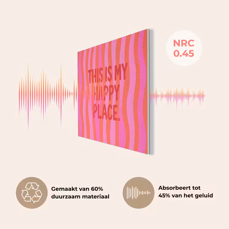 Tekst - Modern - Kleurrijk PET vilt klein -USP_NL