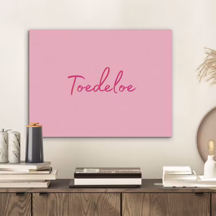 Toedeloe - Roze - Minimalistisch PET vilt klein -sfeer1
