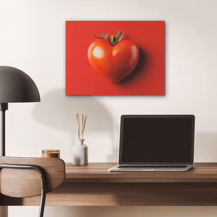 Tomaat - Rood - Hart PET vilt klein -sfeer5