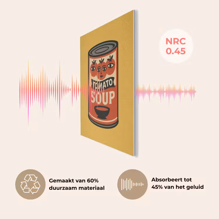 Tomatensoep - Gezichtje - Illustratie - Rood PET vilt klein -USP_NL