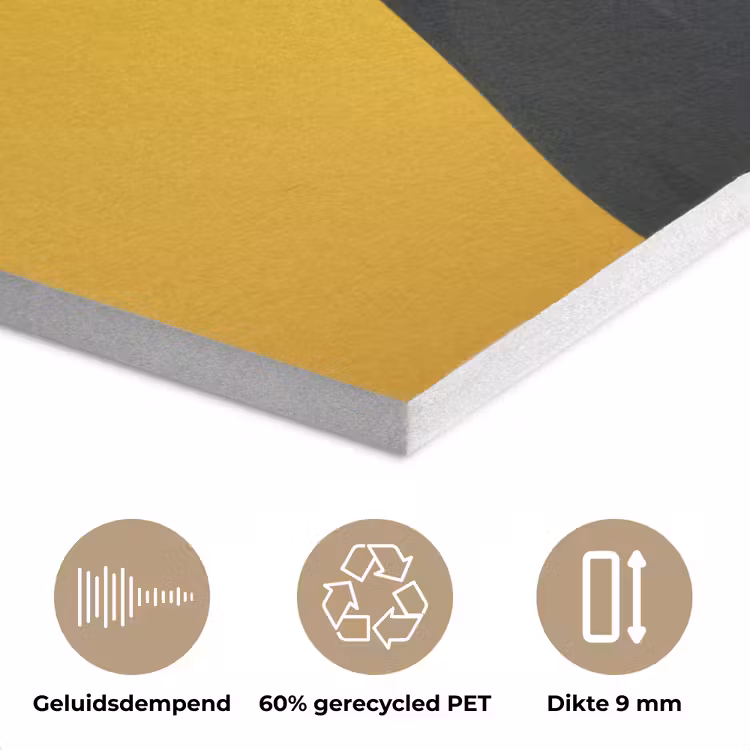 Toekan - Minimalistisch - Snavel - Oranje PET vilt klein -closeup_NL