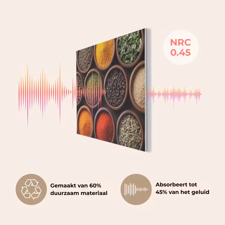 Bakjes - Hout - Kruiden - Kleurrijk PET vilt klein -USP_NL