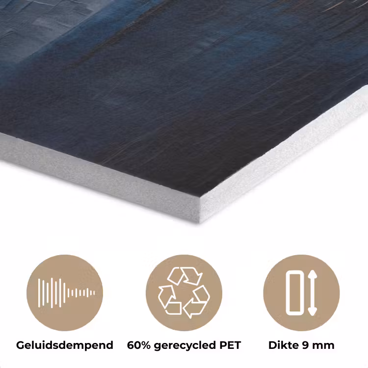 Boom - Blauw - Bladeren - Vakken PET vilt klein -closeup_NL