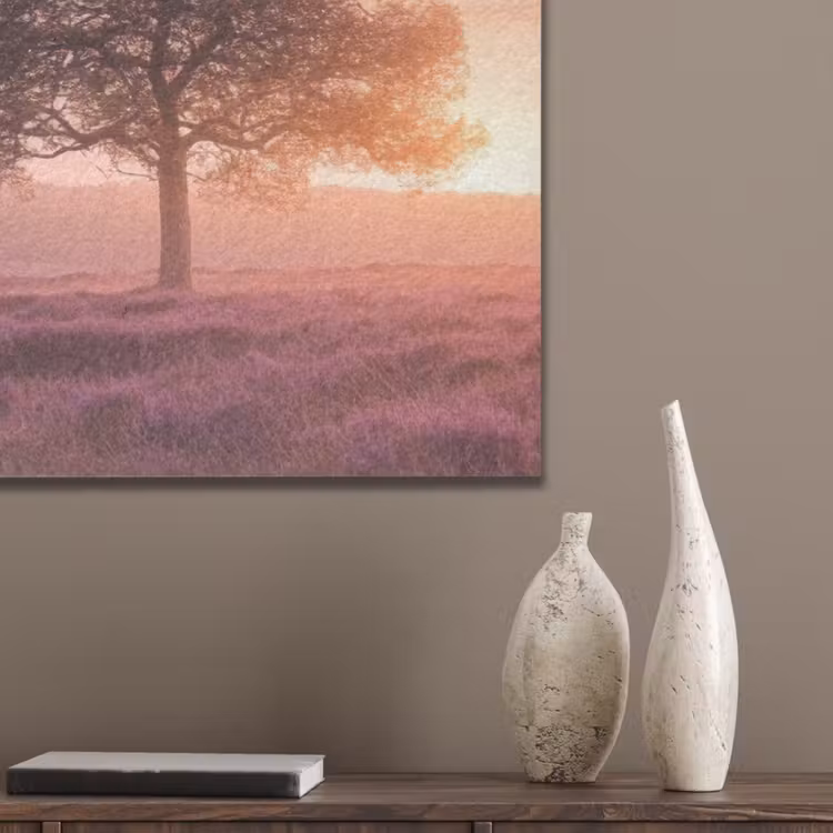 Boom - Heide - Zonsopgang PET vilt middel -sfeer6_closeup