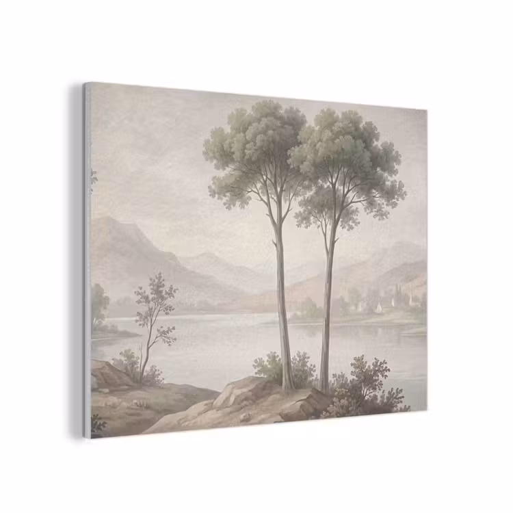 Bomen - Meer - Bergen - Illustratie PET vilt klein -3d