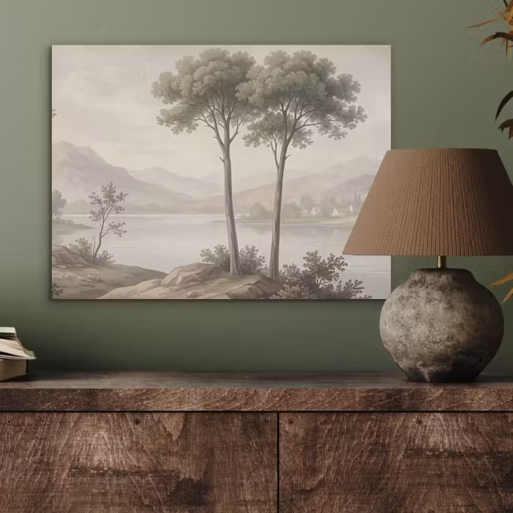 Bomen - Meer - Bergen - Illustratie PET vilt klein -sfeer2