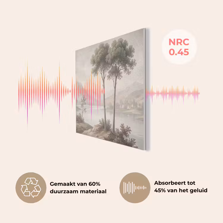 Bomen - Meer - Bergen - Illustratie PET vilt klein -USP_NL