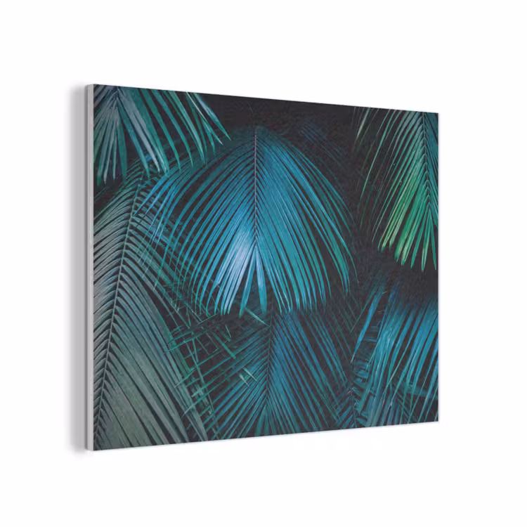 Inductie beschermer - Inductie afdekplaat - Tropical - Jungle - Bladeren - Groen PET vilt klein -3d