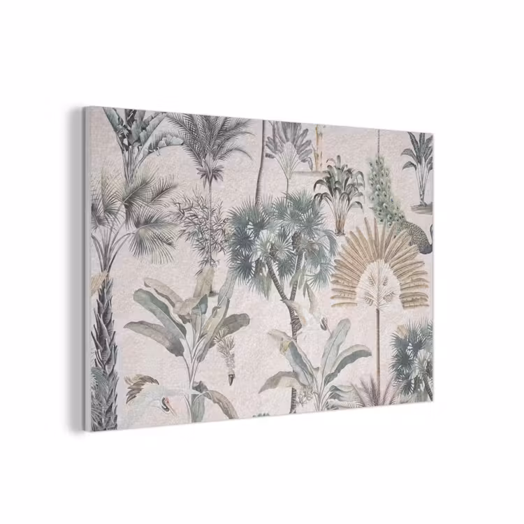 Tropisch - Bomen - Bladeren - Jungle PET vilt middel -3d