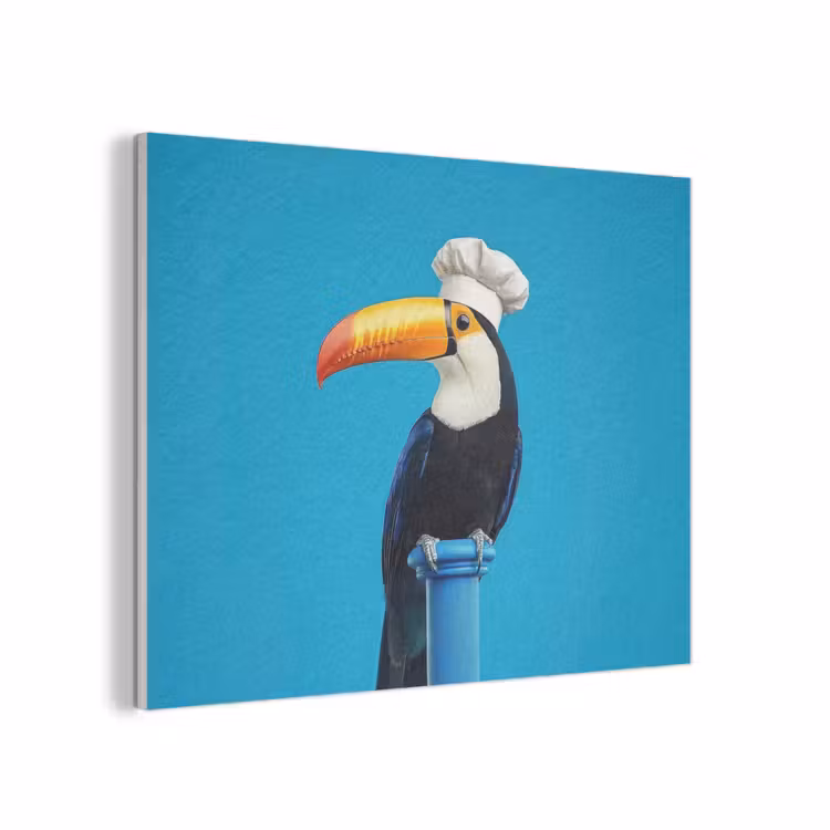 Tucan - Sokkel - Vogel - Koksmuts PET vilt klein -3d