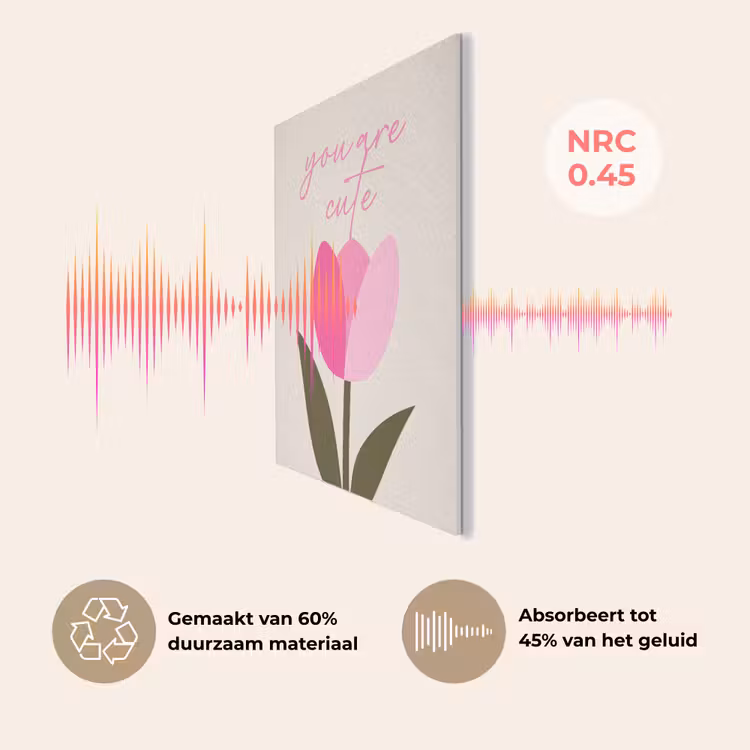 Tulp - Roze - Valentijn - Bloem PET vilt klein -USP_NL